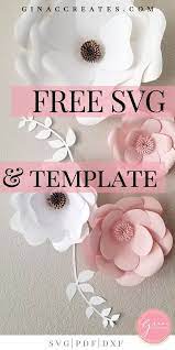 Free Svg Printable Paper Flower Template Free Paper Flower Templates Paper Flower Template Paper Flower Tutorial