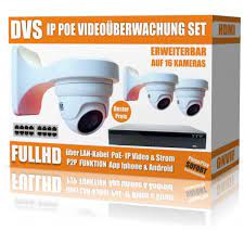 Install a high definition camera system providing up to 120+ days of hd surveillance recording for your entire building. Ip Hd Videouberwachung Set Mit 3 Ip Dome Kameras Und Nvr Inkl Soft Hard Disk Without Hard Disk