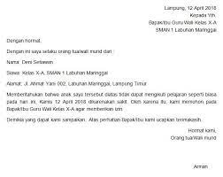 Cara menulis surat izin yang baik dan benar. 16 Contoh Surat Izin Tidak Masuk Sekolah Berbagai Alasan Contoh Surat