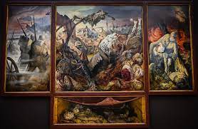 Находится в neues grünes gewölbe (new green vault), dresden. Otto Dix War Triptych 1932 At Galerie Neue Meister Flickr