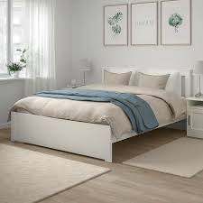 Songesand Bed Frame White Full Double Ikea In 2020 White Bed Frame Bed Frame Bedroom Furniture