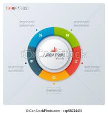 Modern Style Circle Donut Chart Infographic Design Visualizati