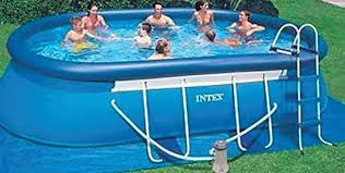 Intex Oval Frame Swimming Pool 18 X 10 X 42 1000 Gph Gfci Filter Pump Ladder Intex Pool Above Ground Pool Liners Above Ground Swimming Pools
