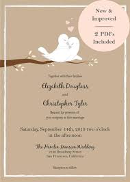 Love Birds Wedding Invitations Love Doves Wedding Cards Birds On A Branch Kraft Invitations Printable Wedding Invitation Diy Template In 2020 Love Birds Wedding Printable Wedding Invitations Bird Wedding Invitations