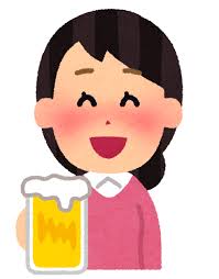 いろいろな表情の酔っぱらいのイラスト（女性） | かわいいフリー素材 ...