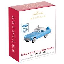 This is the thunderbird convertible top model that became synonymous with john f. 2021 Lil Classic Car 1956 Ford Thunderbird Hallmark Ornament Hooked On Hallmark Ornaments