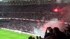 Afc ajax is one of the most successful football clubs in europe. 2017 Uefa Europa League Final Manchester United 2 0 Ajax Amsterdam Flares On Ajax S Stand Youtube