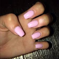 light pink acrylic nails square