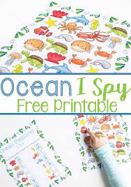 Montessori inspired layers of the ocean for preschoolers. Ocean I Spy Counting Printable For Preschoolers Language Activities Preschool Ocean Animals Preschool Ocean Theme Preschool