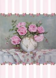 Pin By Ava Capra On Vintage Rose Art Flower Art Rose Painting