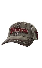 Twister Distressed Brown With Maroon Logo Cap Cap Cowboy Hats Western Hats