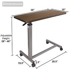 Medical Adjustable Overbed Bedside Table With Wheels Hospital And Home Use Www Homedecortips Online Hospital Furniture Hospital Table Laptop Table For Bed