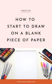 How To Start To Draw On A Blank Piece Of Paper Draw What To Draw Surface Pattern Design