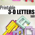 If you display the letters on the wall you don't need to use the. Printable 3d Letters Of The Alphabet Teach Beside Me