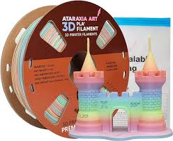 ATARAXIA ART Matte Macaron Fast Color Change Rainbow PLA Filament 1.75mm,  Multicolor 3D Printer Filament 1Kg/2.2lb Tidy Winded Cardboard Spool,with  ...
