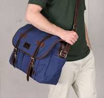 Messenger bag CHASE 15" Canvas&Leder