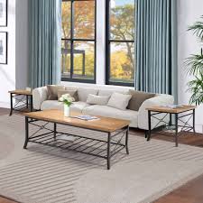 It's a diy, so you can make it. Modern Rustic Storage Coffee Table Rectangle Wood Coffee Table Set For Dining Room Set Of 3 24 X 48 Overstock 33430398