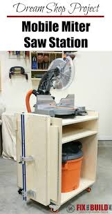 Mobile Miter Saw Station Plans Diy Miter Saw Stand Miter Saw Diy Space Saving