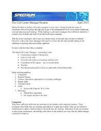 the ideal call center manager