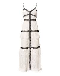 Black And White Self Portrait Dress Black Trim White Lace Maxi Dress White Lace Maxi Dress Lace Maxi Dress Lace White Dress