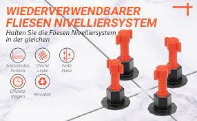 Mit dem fliesen nivelliersystem von karl dahm können sie einfach und schnell fliesen ohne überzähne verlegen. Bizoerade Fliesen Nivelliersystem Mit 100 Stuck Fliesenabstandhalter Und 50 Ersatznadeln Wiederverwendbar Fliesen Leveler Mit Spezialschlussel Fur Bau Wie Mauern Und Boden Amazon De Baumarkt
