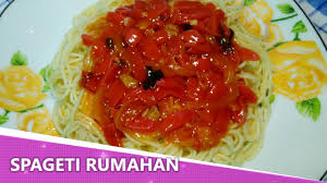 Resep Spageti Ala Rumahan Spageti Sederhana Youtube