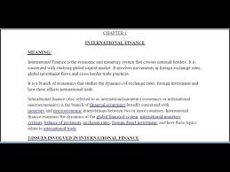 The editors invite manuscripts that enhance the reputation of iref as a leading journal in the joint areas of international economics and financial economics. International Finance Introduction Youtube