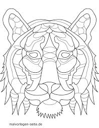 Malvorlage Tiermandala Tiger Tiere Mandalas Kostenlose Ausmalbilder