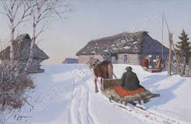 Егоров андрей афанансьевич 20 июня (2 июня) 1878 (деревня арукюле (аррокюла) близ ревеля) — 30 января 1954 (таллин) живописец, график. Troika In Evening Light Egorov Andrej Afanasevich