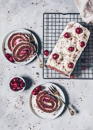 Black Forest Cake Roll Swiss Roll Cake Roll Black Forest Cake Forest Cake