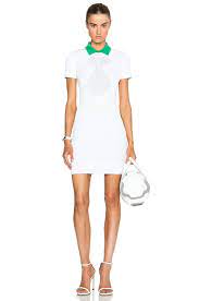 Buy alexander wang clothing & accessories and get free shipping & returns in usa. Alexander Wang Synthetic Mesh Polo Dress With Collar In White Lyst