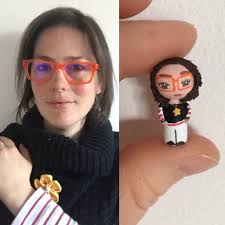 Custom kokeshi dolls