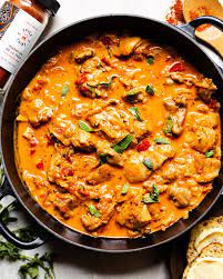 Add the chicken, garlic and spices. Garlic Red Pepper Chicken The Daley Plate