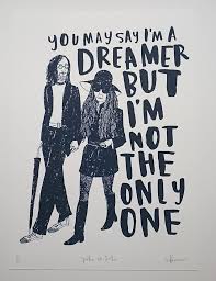 John Yoko Etsy Yoko Buy Art Print John Lennon And Yoko