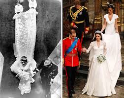 Particular points of similarity have been highlighted in. Queen Elizabeth S Wedding Dress Value Vs Kate Middleton S Gown Express Co Uk