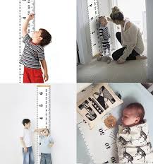 Scandinavian Style Baby Child Kids Height Ruler Growth Size