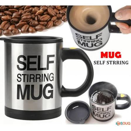 Self Stirring Coffee Mug Cup | Stainless Steel Automatic Self Mixing & Spinning Home Office Travel Mixer Cup — Buy Online at Best Price in Pakistan on FlipcartPK
