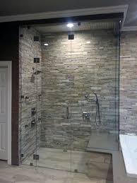 Steam Shower Enclosures Shower Doors Of Dallas Stone Shower Walls Stone Shower Shower Cubicles