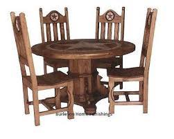 Round Rustic Dining Table With Star Inlay Real Wood Marble Free S H Custom Opt Round Rustic Dining Table Solid Wood Dining Room Primitive Tables