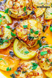 Wrap it in some lettuce, or just spear 'em with a fork for a protein. Thai Chili Scallops In A Lemon Butter Sauce With Thai Basil Picture Scallop Recipes Seafood Dinner Recipes