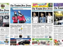 The london free press began as the canadian free press, founded by william sutherland in 1847. 2018 The Year In London Free Press Front Pages London Free Press