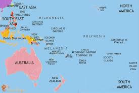 Map Of Oceania At 1914ad Timemaps
