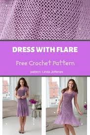 Dress with Flare Crochet Pattern