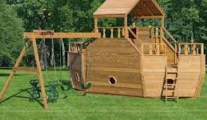 Playground Ark Outdoor Playground Swing Set Wooden Swing Set