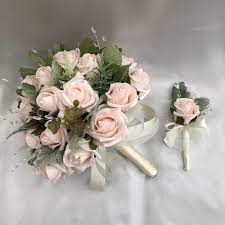 tps_header your wedding bouquet has the ability to perfectly accent your bridal style, but it can also overwhelm your look entirely. Artificial Wedding Flowers Brides Or Bridesmaids Posy Bouquet 1 Single Rose Button Artificial Flowers Wedding Artificial Wedding Bouquets Bride Bouquet Pink