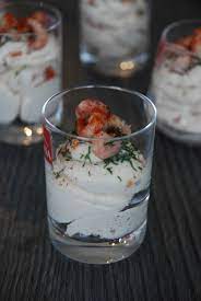 Verrines De Mousse De Crevettes Grises Les Mignardises De Lizon Mousse De Crevette Crevettes Grises Verrine De Mousse