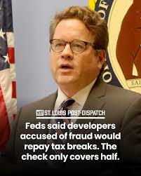 Interim U.S. Attorney Thomas Albus hand-delivered a $1 million check to  City Hall last month