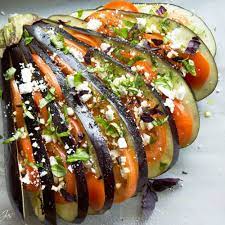 Roasted Eggplant Fan Recipe On Food52 Recipe Roast Eggplant Fan Recipe Recipes