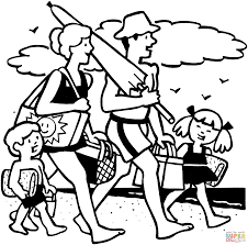 The idea is to let the kids make a picnic story by looking different this is an effort to enhance story making capability of kids along with coloring pictures. Coloring Pages Family Picnic Coloring Home