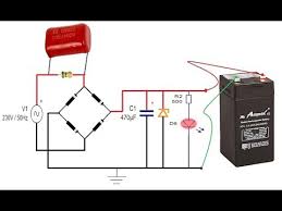 A inverter battery ircuit diagram is a simple visual representation of the physical connections and physical layout of an electrical system or circuit. Transformerless 4 Volt Battery Charging Circuit Full Details Youtube